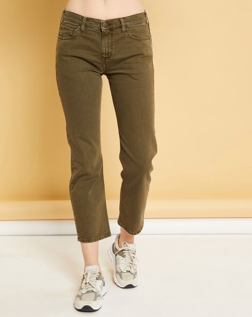Jean cropped Natural Nils army
